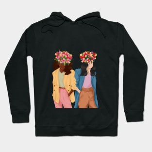 Tulip Girls Illustration 4 Hoodie